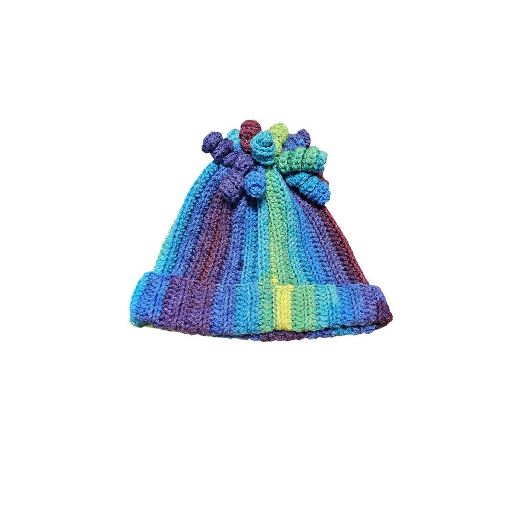 Handmade Crochet Hat / Funky / Sz Large